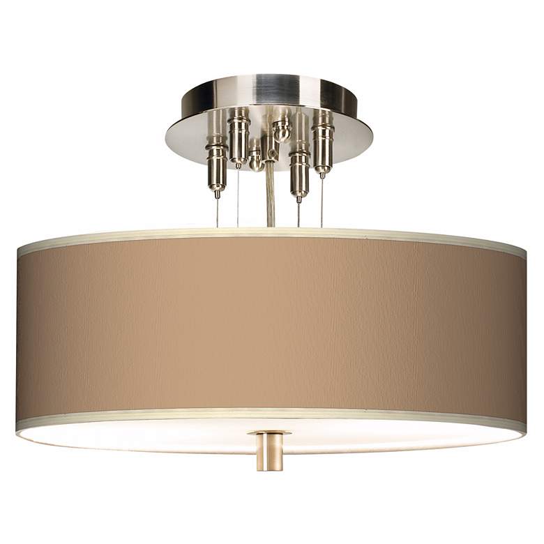 Image 1 Mesa Tan 14 inch Wide Ceiling Light