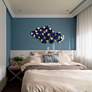 5_Mesh 51" Wide Hand-Painted Etched Metal Abstract Wall Art more views