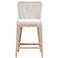 Mesh Counter Stool, White Speckle Flat Rope, Performance White Speckle