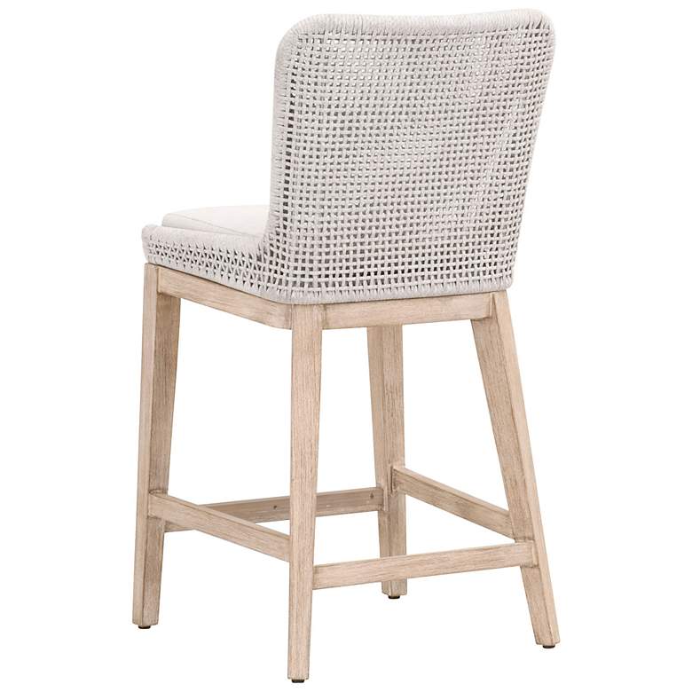 Image 6 Mesh Counter Stool, White Speckle Flat Rope, Performance White Speckle more views