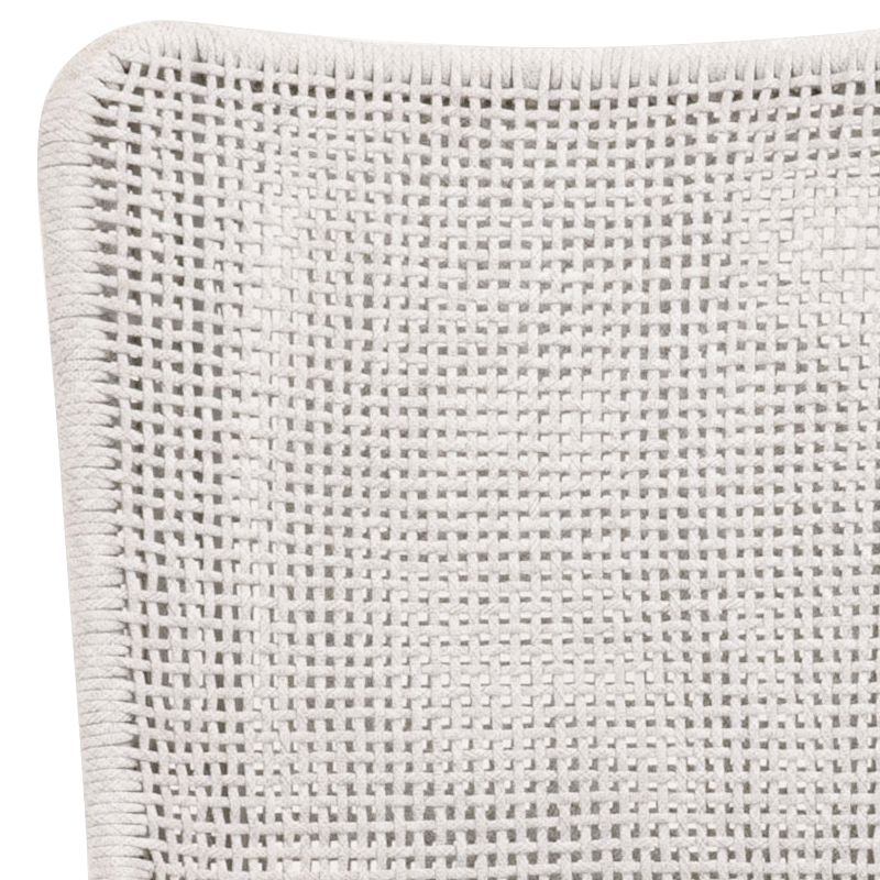 Image 2 Mesh White Speckle Rope and Natural Gray Wood Dining Chair Set of 2 more views