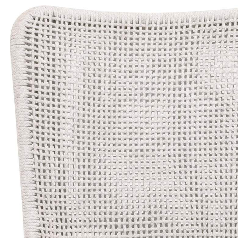 Image 2 Mesh White Speckle Rope and Natural Gray Wood Dining Chair more views