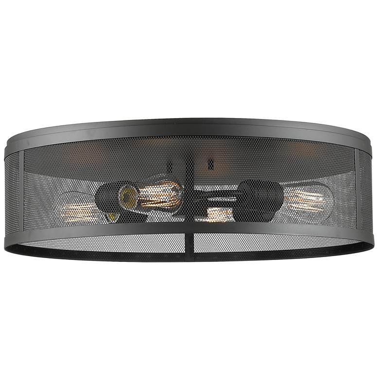 Image 1 Meshsmith 21" Wide Bronze 4-Light Ceiling Light