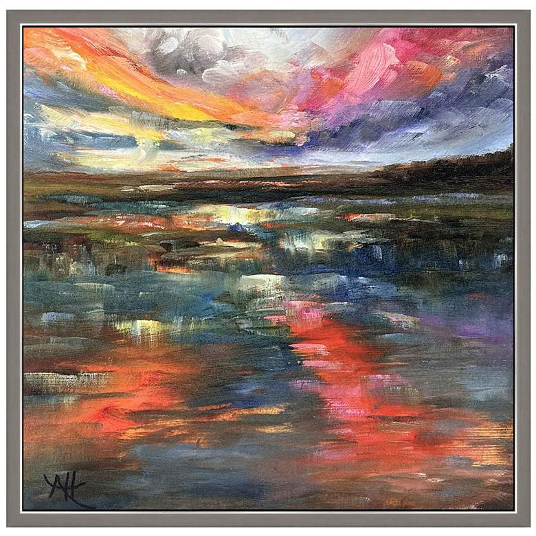 Image 1 Mesmerizing Marsh 39"W x 39"H Framed Wall Art