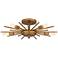 Mesquite 22" Wide Weathered Brass 5-Light Ceiling Light