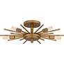 5_Mesquite 22" Wide Weathered Brass 5-Light Ceiling Light more views