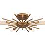 6_Mesquite 22" Wide Weathered Brass 5-Light Ceiling Light more views