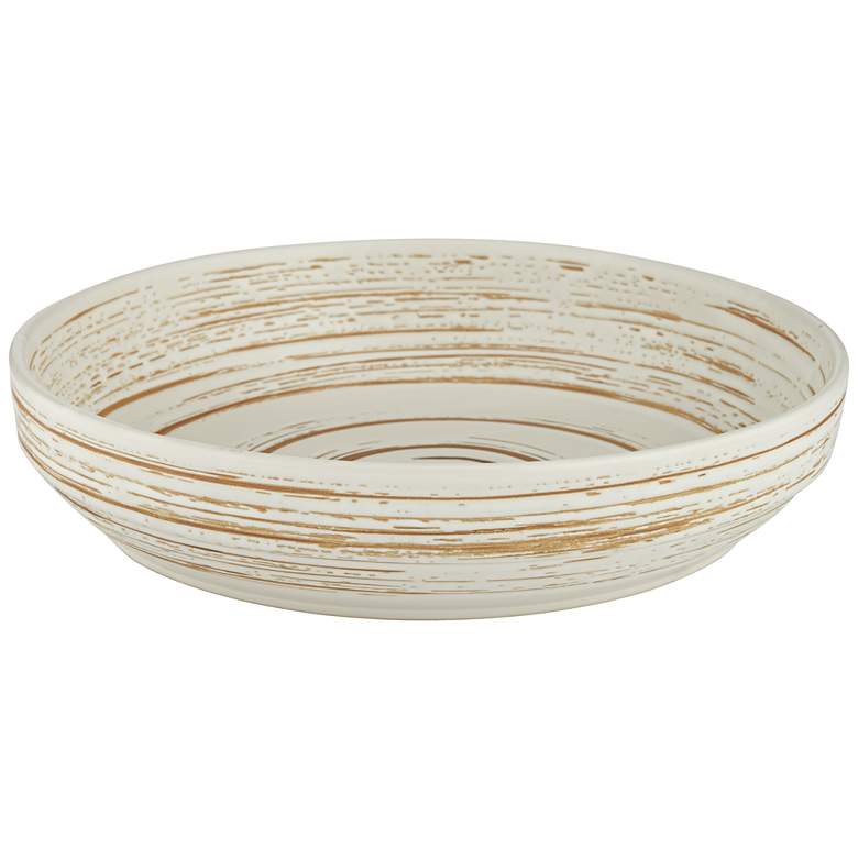 Image 5 Messier Shiny Cream Round Decorative Bowl more views