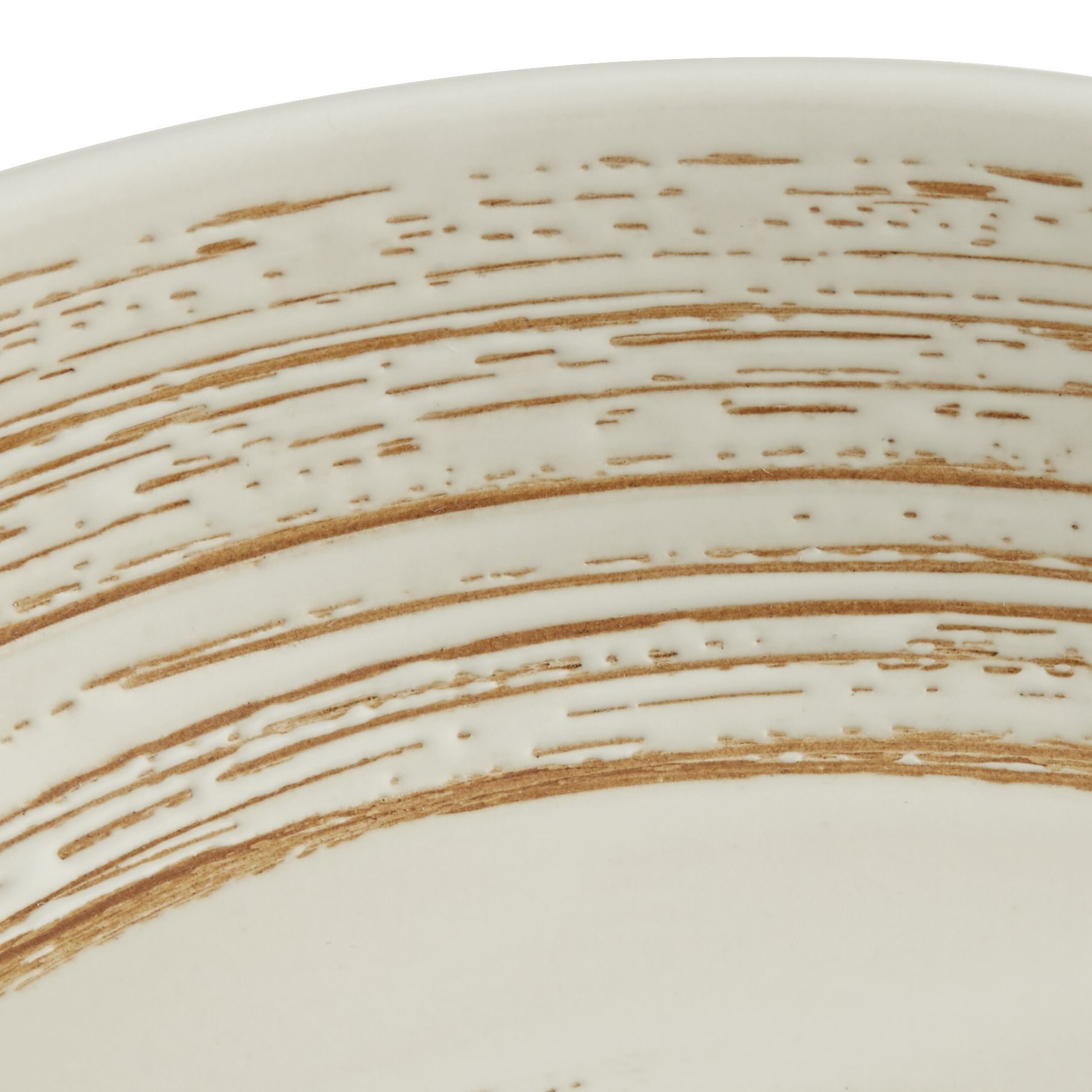 Image 3 Messier Stoneware Decorative Bowl Cream Swirl more views