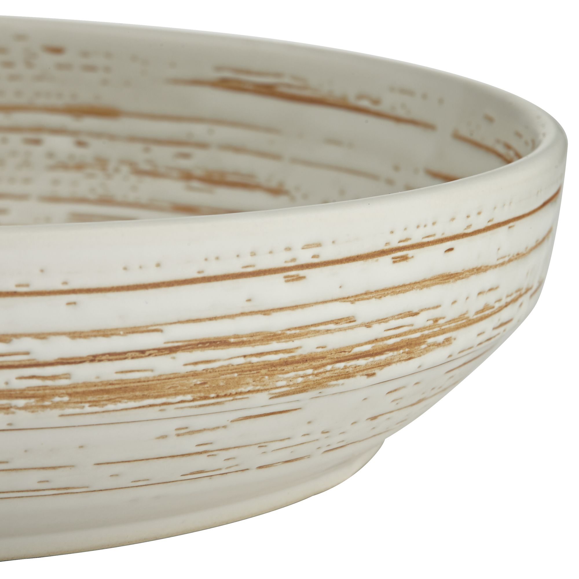 Image 4 Messier Stoneware Decorative Bowl Cream Swirl more views