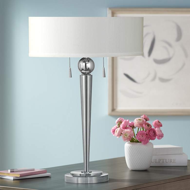 Image 1 Messina Twin Pull Table Lamp