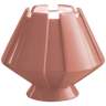 Meta 7" High Gloss Blush Ceramic Portable LED Accent Table Lamp