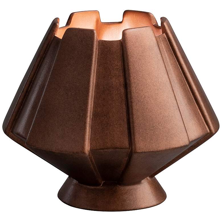 Image 1 Meta 7" High Antique Copper Ceramic Portable Accent Table Lamp