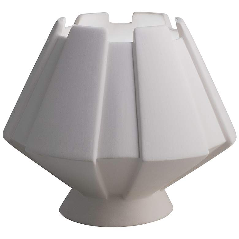 Image 1 Meta 7 inch High Bisque Ceramic Portable LED Accent Table Lamp