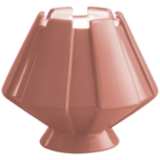 Meta 7&quot; High Gloss Blush Ceramic Portable LED Accent Table Lamp