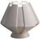 Meta 7" High Gloss White Ceramic Portable Accent Table Lamp