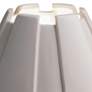 Meta 7" High Gloss White Ceramic Portable LED Accent Table Lamp