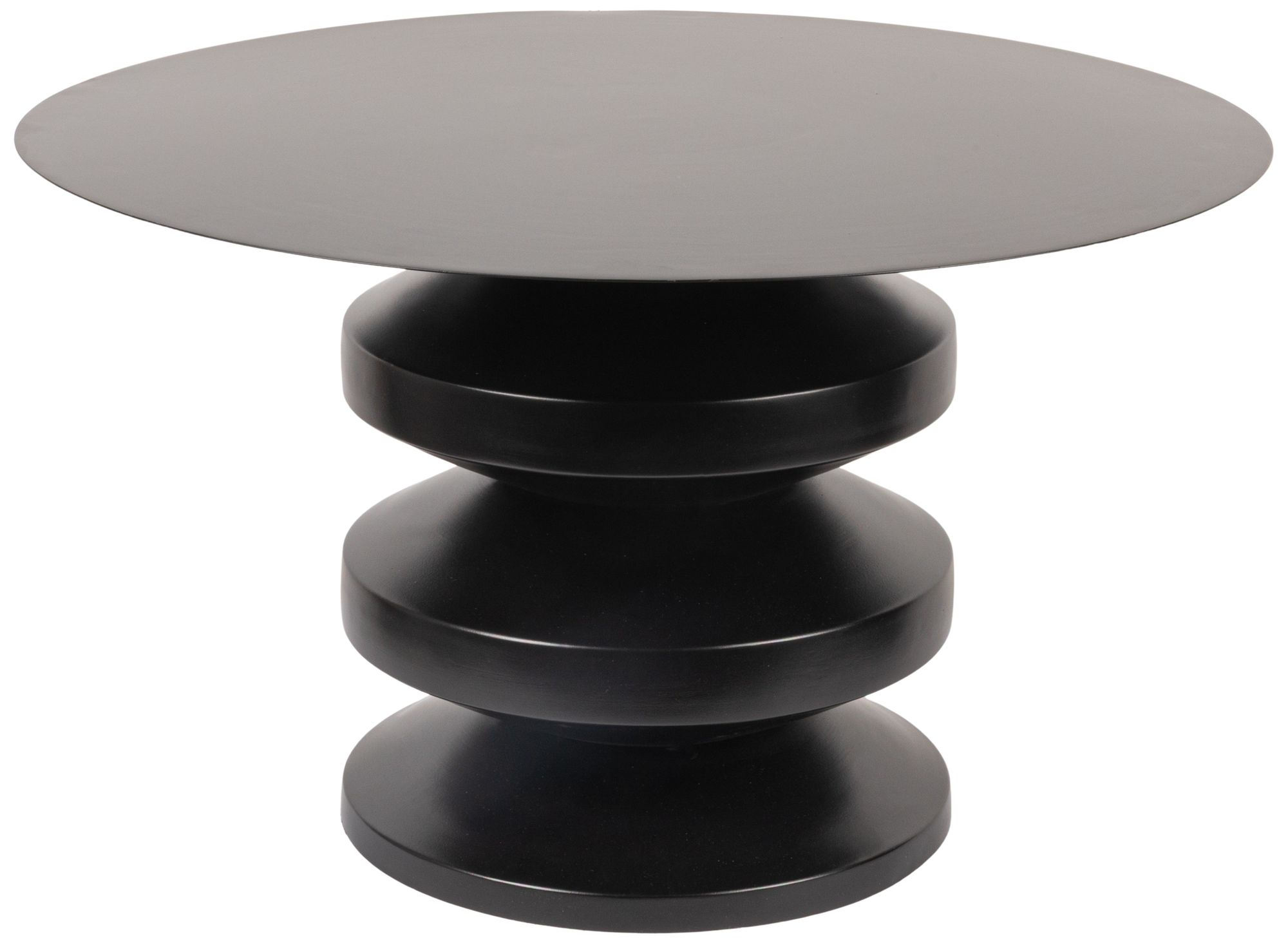 Image 2 Metal Accordion Coffee Table, Black