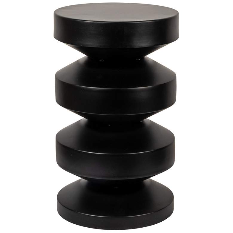 Image 1 Metal Accordion Side Table, Black