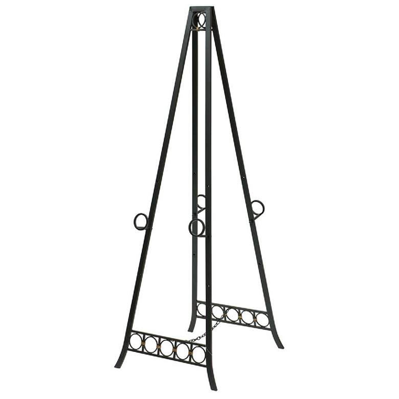 Image 1 Metal Adjustable Floor Double Easel - Dark Bronze Finish