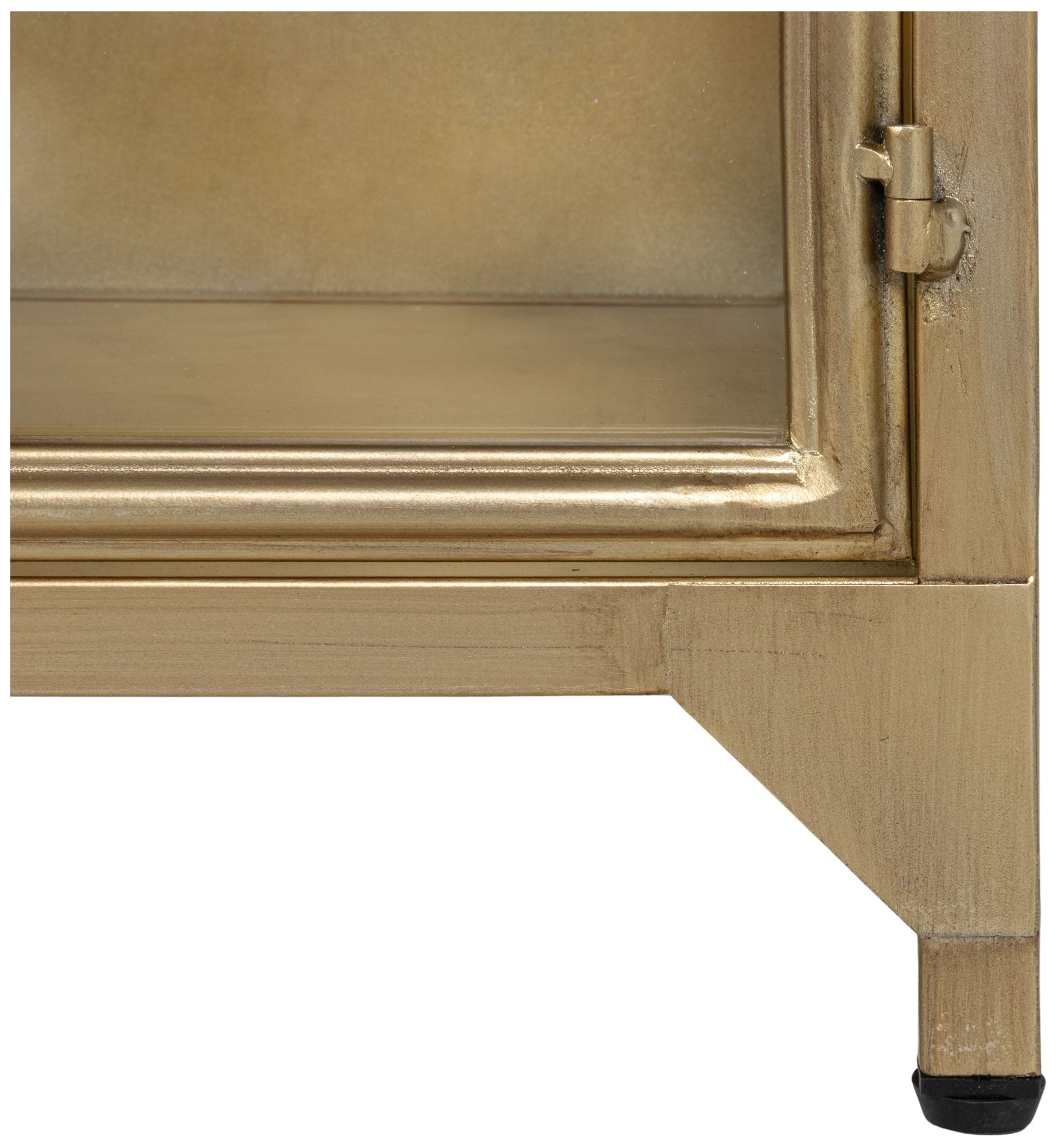 Image 6 Metal and Glass Side Board with Arched Doors, Gold more views