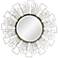 Metal and Gold Wired 31 1/2" Round Beveled Wall Mirror