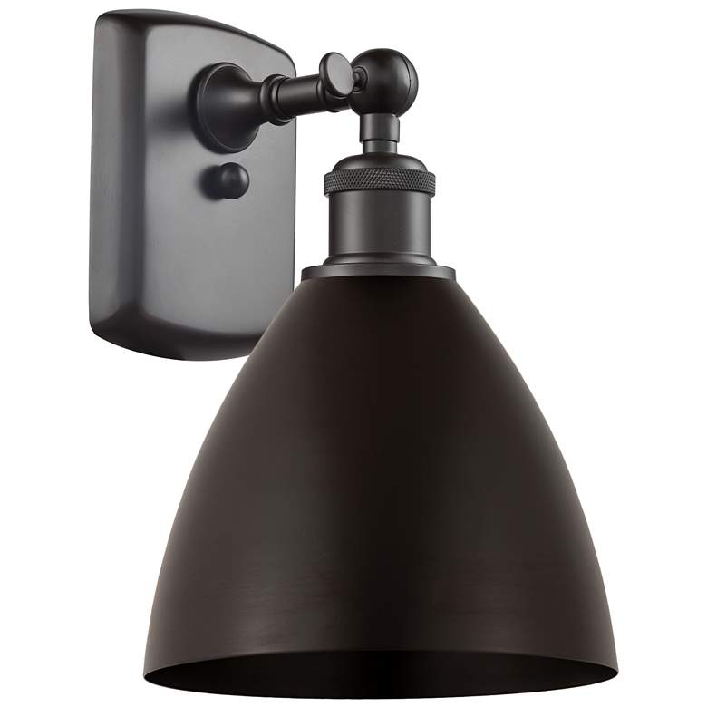 Image 1 Metal Bristol 10.75 inchH Oil Rubbed Bronze Sconce w/ Oil Rubbed Bronze Sh