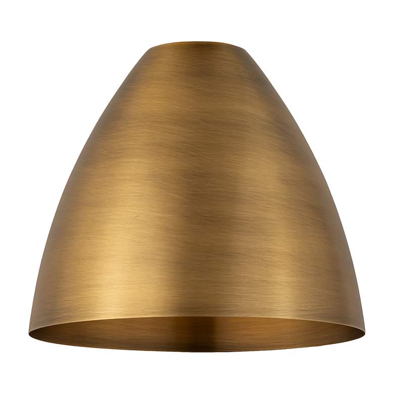 Image 4 Metal Bristol 10.75"High Brushed Brass LED Sconce w/ Brushed Brass Sha more views