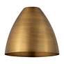 4_Metal Bristol 10.75"High Brushed Brass LED Sconce w/ Brushed Brass Sha more views