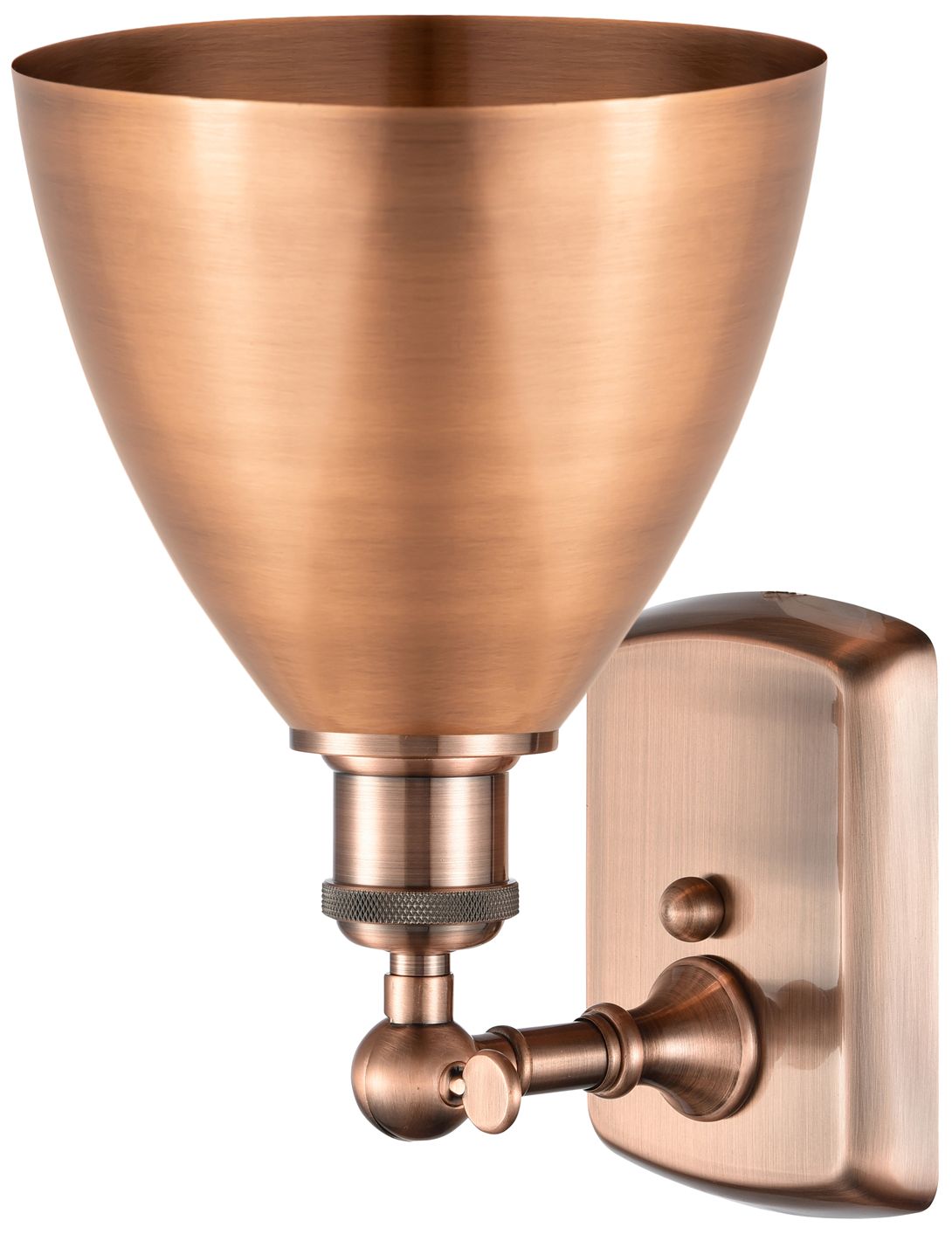 Image 2 Metal Bristol 10.75"High Copper LED Sconce With Copper Shade more views