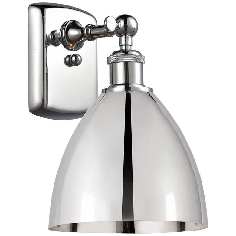 Image 1 Metal Bristol 10.75"High Polished Chrome Sconce With Polished Chrome S