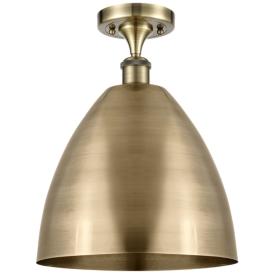 Metal Bristol  12" LED Semi-Flush Mount - Antique Brass - Antique Bras Metal Bristol  12" LED Semi-Flush Mount - Antique Brass - Antique Bras