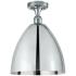 Metal Bristol  12" LED Semi-Flush Mount - Polished Chrome - Polished C
