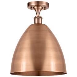 Metal Bristol  12" Semi-Flush Mount - Antique Copper - Antique Copper