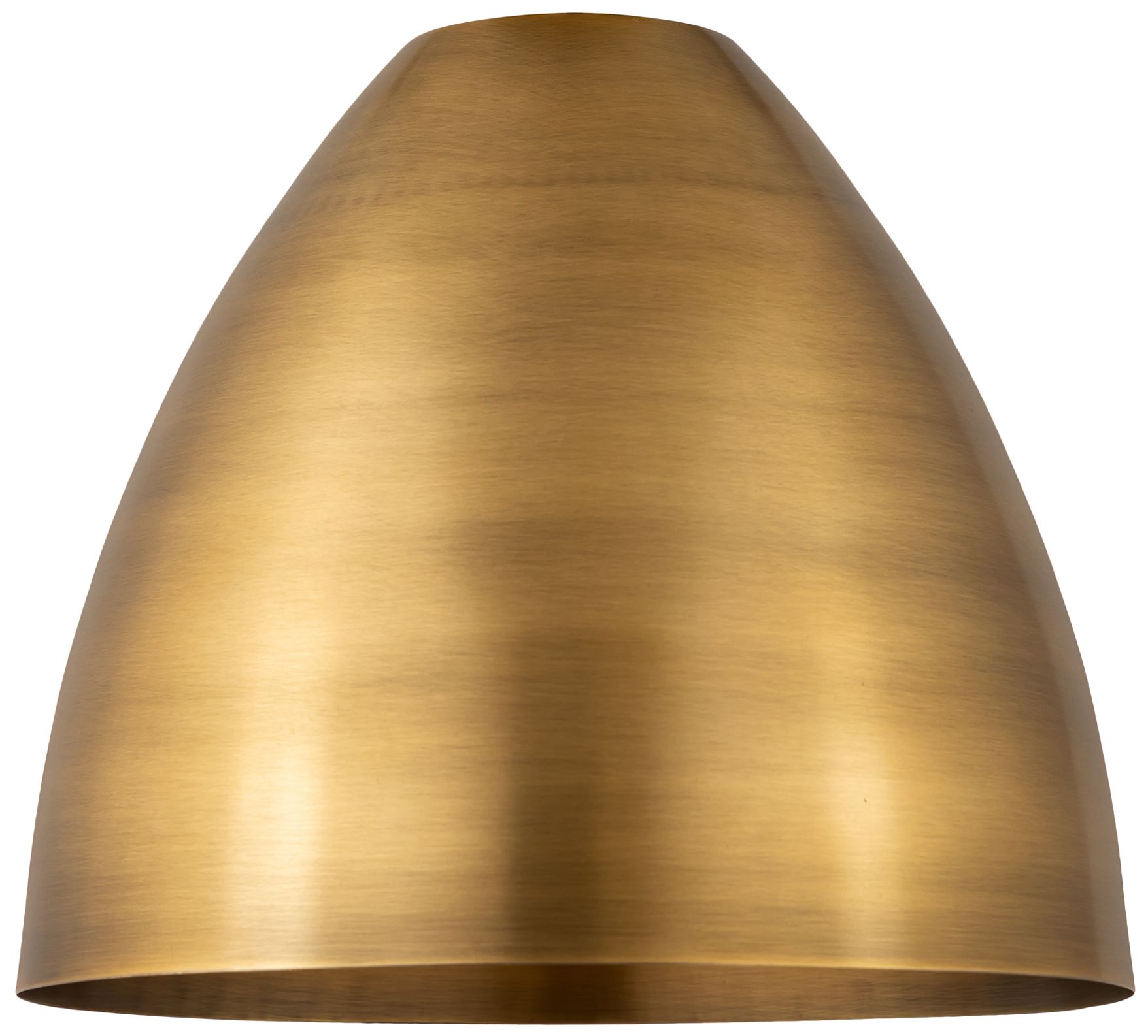 Image 3 Metal Bristol  12" Semi-Flush Mount - Brushed Brass - Brushed Brass Sh more views