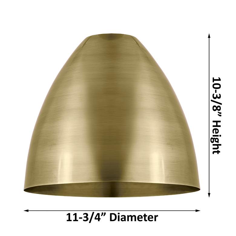 Image 4 Metal Bristol 12" Semi-Flush Mount - Matte Black - Matte Black Shade more views