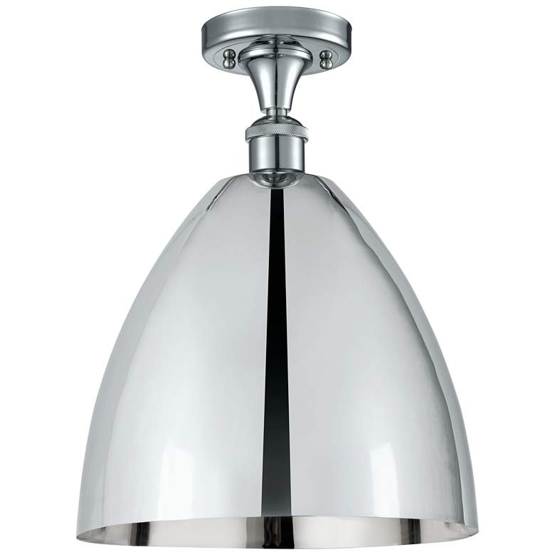Image 1 Metal Bristol 12" Semi-Flush Mount - Polished Chrome - Polished Chrome