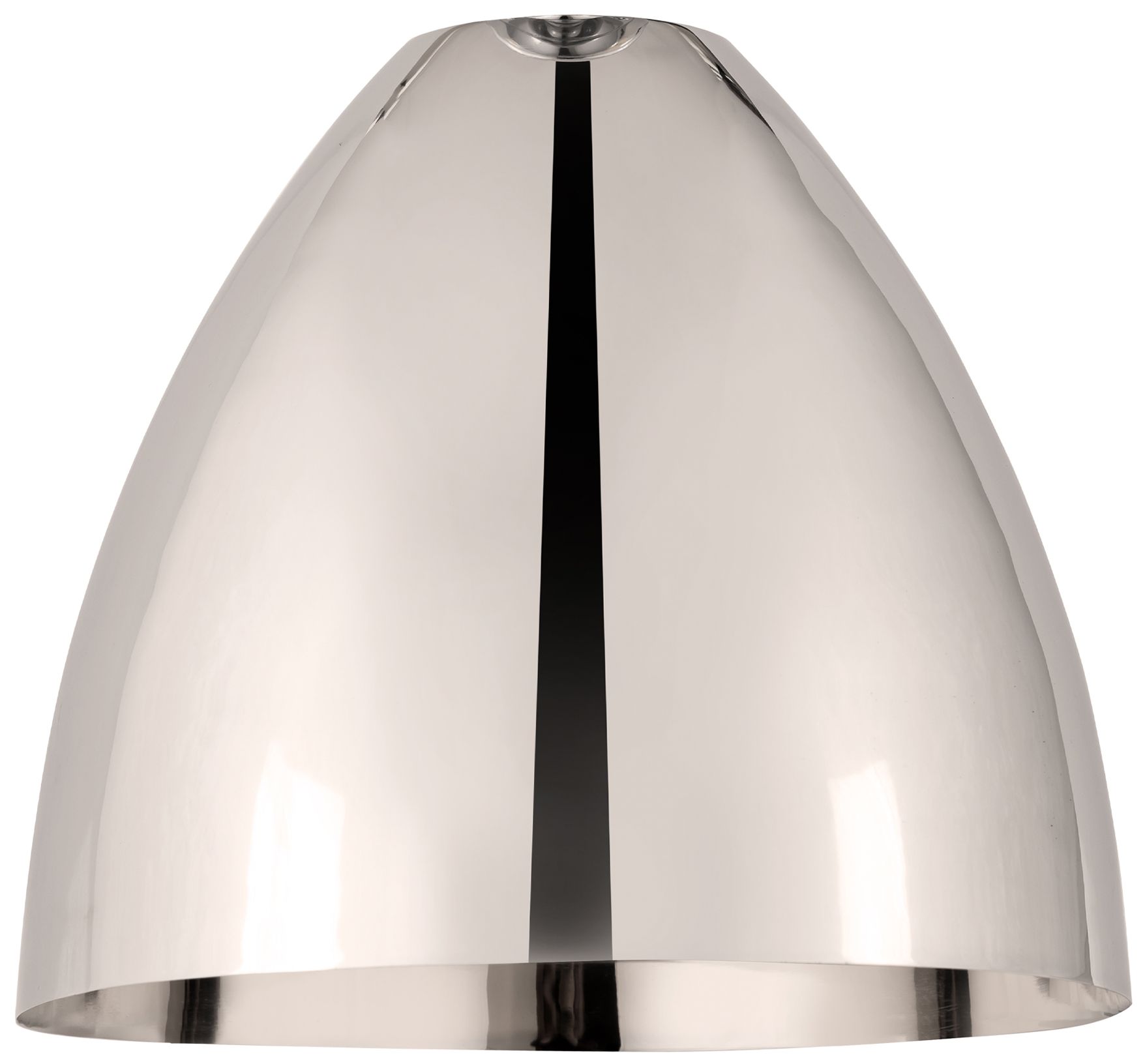Image 3 Metal Bristol  12" Semi-Flush Mount - Polished Nickel - Polished Nicke more views