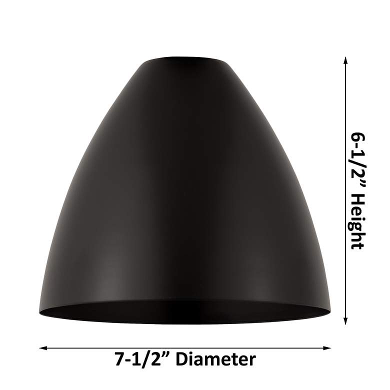 Image 4 Metal Bristol 12"High Black Antique Brass Sconce With Matte Black Shad more views