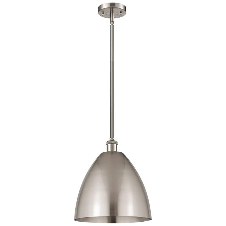 Image 1 Metal Bristol 12"W Brushed Satin Nickel Pendant
