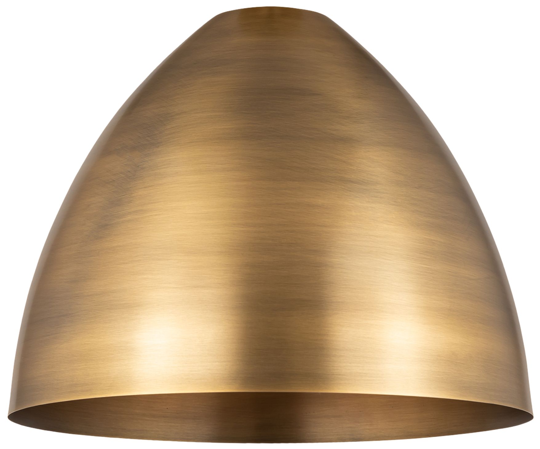 Image 3 Metal Bristol 16"W Brushed Brass Semi.Flush Mount With Brushed Brass S more views