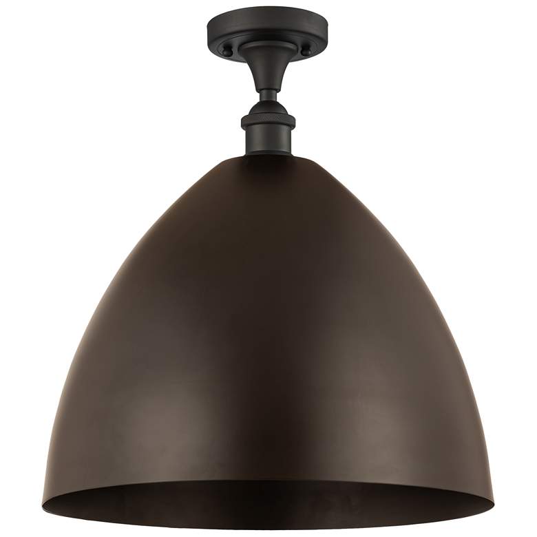 Image 1 Metal Bristol 16"W Oil Rubbed Bronze Semi.Flush Mount