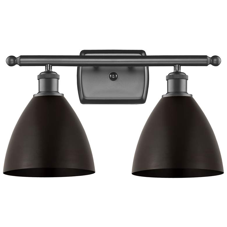 Image 1 Metal Bristol 17.5"W 2 Light Oil Rubbed Bronze LED Bath Light