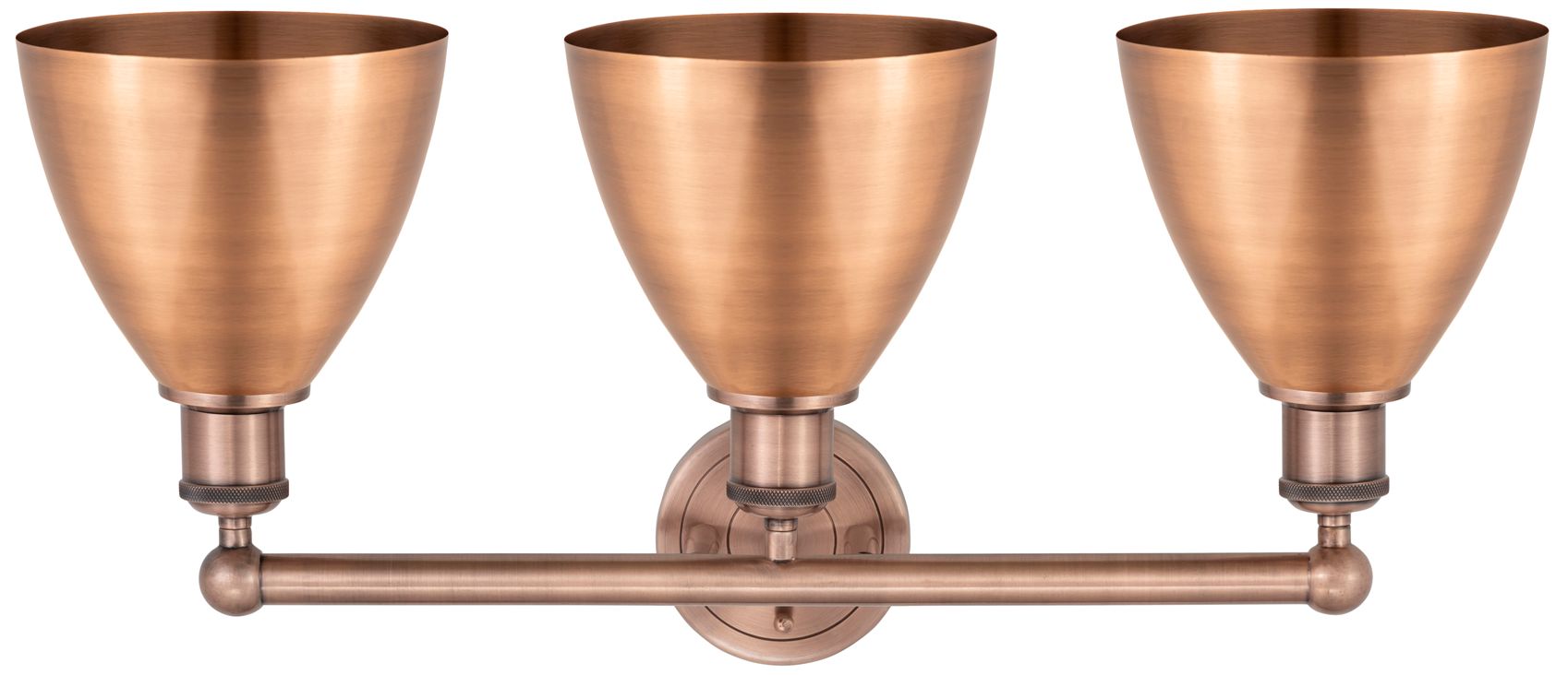 Image 2 Metal Bristol 25.5"W 3 Light Copper Bath Light With Copper Shade more views