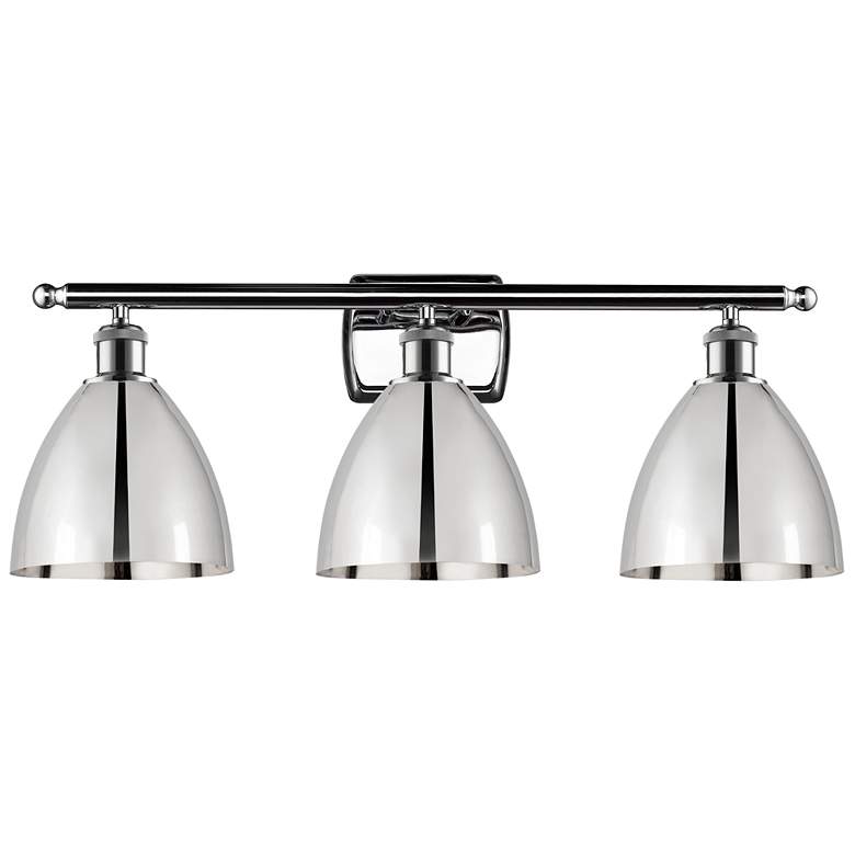 Image 1 Metal Bristol 27.5"W 3 Light Polished Chrome LED Bath Light