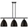 Metal Bristol 36"W 3 Light Oil Rubbed Bronze LED Island Light w/ 9&quo