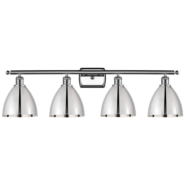 Image 1 Metal Bristol 37.5"W 4 Light Polished Chrome LED Bath Light