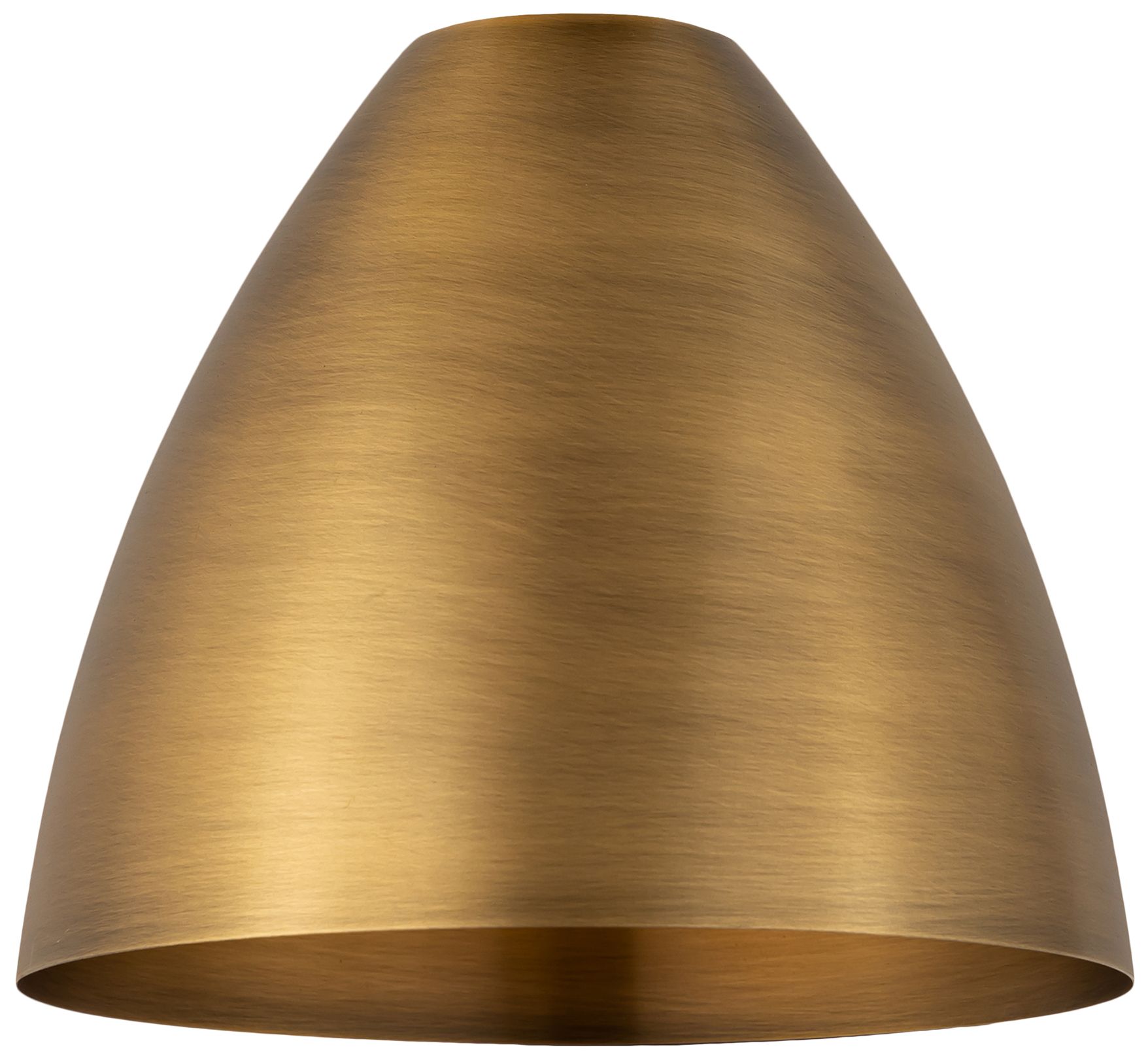 Image 3 Metal Bristol 7.5"W Brushed Brass Corded Pendant w/ Black Shade more views