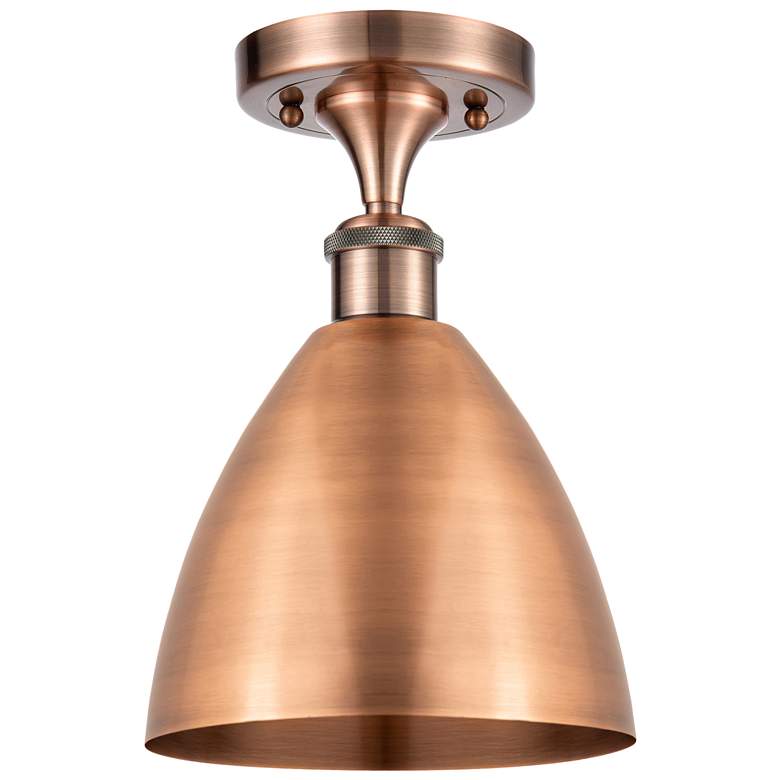 Image 1 Metal Bristol 7.5"W Copper Semi.Flush Mount With Copper Shade