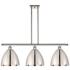 Metal Bristol 9" 3 Light 36" LED Island Light - Polished Nickel